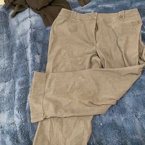 Dark grey kapris dress pants